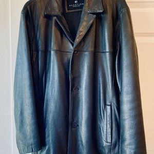 Reaction by Kenneth Cole black leather jacket/blazer Men’s L